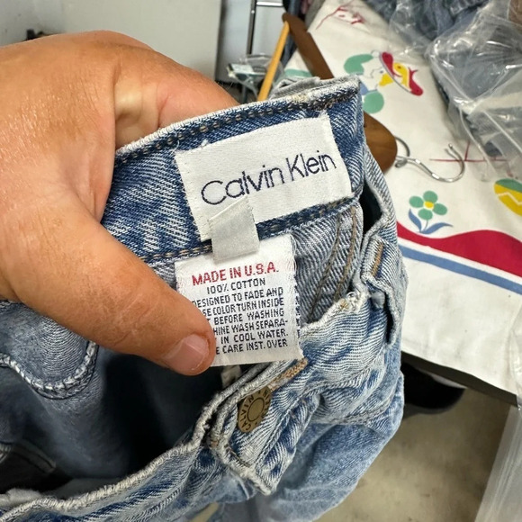 Vintage Calvin Klein Distressed Thrashed Jeans - Picture 4 of 14